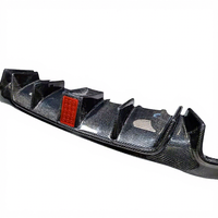 Diffuseur arrière à quatre ailettes en fibre de carbone véritable pour Mercedes Benz W213 E63 E43 AMG E400 Sport 2016-2019, modification automobile