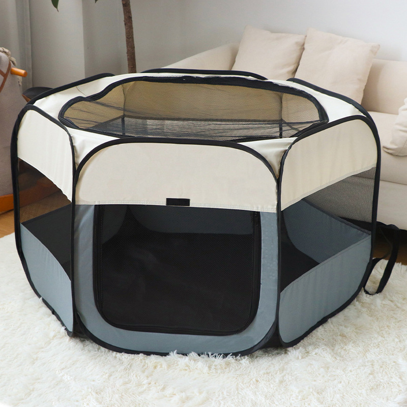 Clôture hexagonale, grande, gris beige