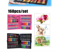 Ensemble de 86 pinceaux pour enfants, outils de dessin lavables, crayons, aquarelles, stylos, papeterie, cadeau