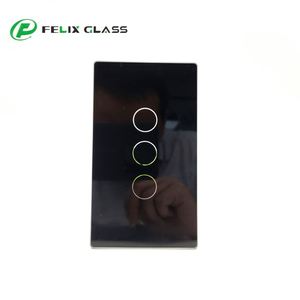 Precio de fábrica 1mm 2mm 3mm vidrio de interruptor de luz templado con serigrafía - Product Image 2