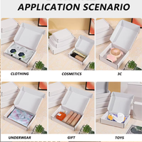 Boîte pliable en carton ondulé écologique personnalisée avec motif de marque pour l'emballage de vêtements, chaussures et accessoires, vente en gros de haute qualité
