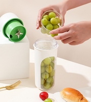 Custom Logo Draagbare Elektrische Juicer Handheld Smoothie Blender Fruit Mixers Cup Oplaadbare Usb Mini Blenders Voor Reizen