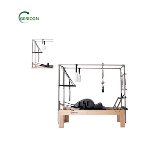 Cadillac Reformer de alta calidad y cuerpo de madera para culturismo con banda de resistencia y trapecio - Product Image 1