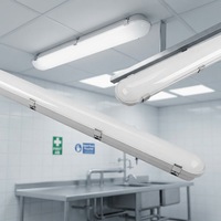 Luminaire LED étanche UL DLC 40W, connectable, résistant aux intempéries, IP65, éclairage pour environnements humides, pour la transformation alimentaire et les entrepôts frigorifiques