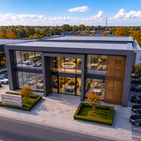 Edificio Prefabricado de Estructura de Acero para Almacenes, Taller Comercial, Apartamentos, Kits de Estructura Metálica para Fábrica, Sala de Exposiciones de Autos 4S