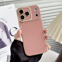 6D Bling Placage Souple TPU étui pour iphone 17 Air 16 15 Plus 14 Pro Max 13 12 11 X XS XR 7 8 Antichoc Couverture Caméra Objectif Protéger