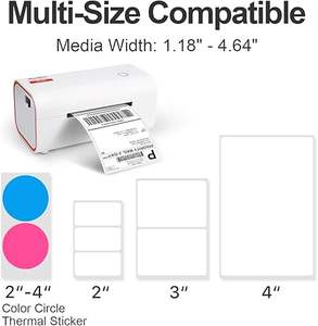 <span class=keywords><strong>Imprimante</strong></span> d'Étiquettes Intelligente Thermique 203 DPI 108mm, pour Expédition, Entrepôt Express, Bureau et Petites Entreprises - Product Image 4