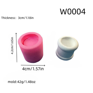 Kingnoo แม่พิมพ์หล่อซิลิโคนทำมือสำหรับงานประดิษฐ์ทำมือสไตล์เชิงเทียนและเค้ก W0004ของตกแต่ง - Product Image 4