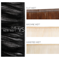 Nouvelle Tendance : Extensions de Cheveux Humains 100% Naturels, Invisibles, Pointes Épaisses, Nouvelle Trame Nouée à la Main