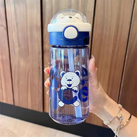 Bouteille d'eau portable Kawaii pour garçons et filles, gourde d'été pour étudiants, motif dessin animé pour enfants