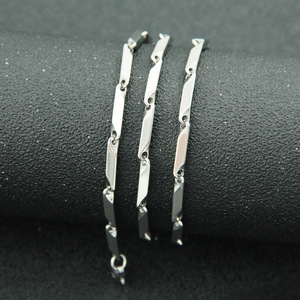 Nuevo Collar de Cadena Geométrica con Diseño de Bloques de Color, Chapado en Oro de Acero de Titanio, Estilo Hiphop, Joyería de Moda para Hombre - Product Image 3