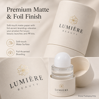 Tubo Cilíndrico de Papel Kraft Rígido para Envases de Perfume de Lujo, Logotipo Personalizado, Acabado Mate, Venta al Por Mayor, Suministro OEM