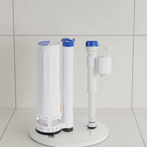 Kit de réparation de toilettes à double chasse en deux parties, 2 pouces, en PP, pour usage hôtelier, à prix avantageux, avec commande manuelle - Product Image 1