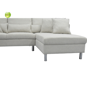 Offre Spéciale gris clair en tissu en forme <span class=keywords><strong>de</strong></span> L canapé moderne pas cher canapés blanc tissu coin sectionnel canapé ensemble meubles salon - Product Image 5