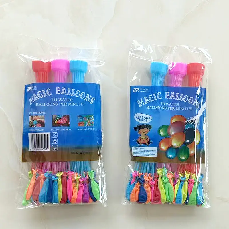 Balões de água mágicos de preenchimento rápido autovedantes 111pcs brinquedos de verão