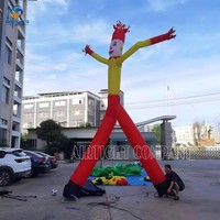 Danseur gonflable clown à deux jambes au design cool avec souffleurs pour fête