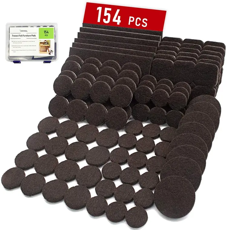 Noise Reduction Hardwood Floors protector Strong Self Adhesive Felt Furniture Pads for chair leg