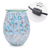 Chauffe-bougie électrique en verre, brûleur d'arômes, veilleuse, décoration d'intérieur, certifié CE, utilisation intérieure, aromathérapie