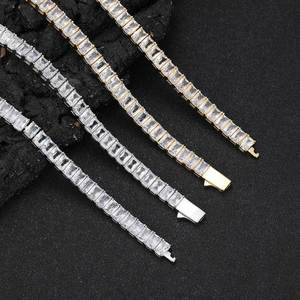 Bracelets de tennis personnalisés OEM en argent S925, style hip-hop, avec moissanite VVS1, chaîne éternité, bijoux fins, vente en gros, fabricant et fournisseur - Product Image 4