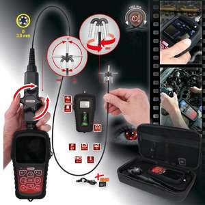 KS TOOLS-Juego de videoscopio 550,7550 HD con cubierta de PVC flexible de sonda de cámara frontal de Ø 3,9mm 180 ° y 0 ° HD (3 uds.) - Product Image 2