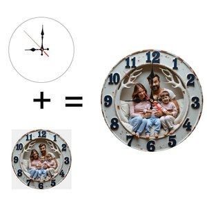 Round Wooden Wall <b>Clock</b> 25x25cm Quartz Silent Home Decoration <b>Clock</b> - Product Image 6