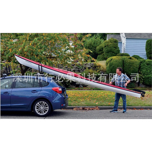 Portaequipajes de techo para coche, soporte de techo de aleación de aluminio, fácil instalación, capacidad de carga superior a 100 kg, para transporte de kayak y canoa - Product Image 1
