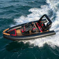 Europe Hypalon 11 Passagers Bateau semi-rigide à coque en V profond en fibre de verre RIB580 à vendre