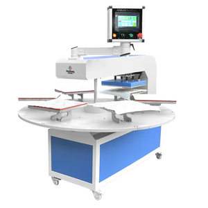 Machine de transfert thermique rotative à 6 stations, <span class=keywords><strong>t</strong></span>-shirts, imprimante numérique à sublimation à grande vitesse, pneumatique semi-automatique, contrôle PID - Product Image 4
