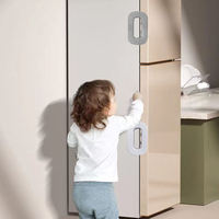 Loquet de sécurité enfant en plastique pour portes de réfrigérateur et congélateur, anti-enfants
