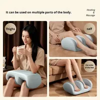 Masseur de pieds Shiatsu avec chaleur thérapeutique, machine de massage des pieds à compression d'air pour la circulation sanguine et le soulagement de la douleur, avec télécommande