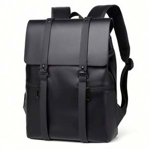 Low MOQ Students Shoulder Laptop <b>Backpack</b> PU Leather Waterproof <b>Backpack</b> for Business Travel SportsWoman Man Daypacks - Product Image 1