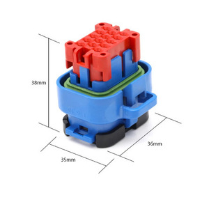 Conector ECU Automotriz de 14 Pines a Prueba de Agua, Enchufe PCB 776262 5 776273 5 776266 5, Azul, Rojo, Verde, Plástico, para Uso en Automóviles - Product Image 1