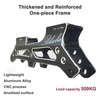 Chaque patin à roulettes en ligne à 5 trous, double usage, en alliage d'aluminium usiné CNC, pour slalom et vitesse, avec roues lumineuses