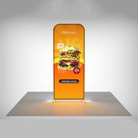 Boîte lumineuse publicitaire LED SEG pliable personnalisée avec support de bannière rétroéclairée double face pour stand de salon professionnel