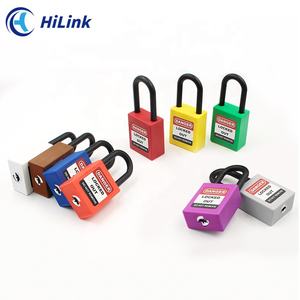 <span class=keywords><strong>Cadenas</strong></span> de sécurité en plastique isolé <span class=keywords><strong>bleu</strong></span> haute sécurité 38mm avec clé principale protégée contre les chocs électriques - Product Image 6