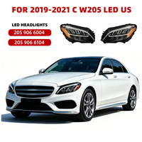 Feux avant de voiture 2059061561 2059066004 Classe C W205 Remplacement automobile Spécifications américaines Phare LED Gauche Droit pour Mercedes 2015-2018/2019-2021