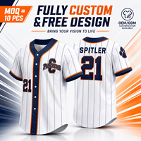 Desain Jersey Baseball Anda Sendiri, Buatan Pabrik, Grosir, Kualitas Tinggi, Sublimasi, Tackle Twill, Menyerap Keringat, Cepat Kering