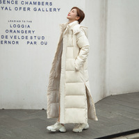 Manteau Long à capuche pour femme, épais et chaud, style coréen, tendance, collection automne hiver