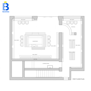 Hiện Đại Quang cửa hàng trang trí nội thất đồ nội thất MDF Kính mát TỦ TRƯNG BÀY với ánh sáng LED Eyewear kệ trưng bày - Product Image 6