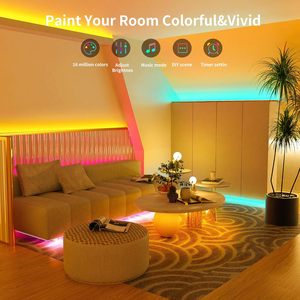 5V IR BT Smart <b>RGB</b> LED Light Strings for Indoor Decoration 5M-20M Lengths App <b>Control</b> & Dimmable - Product Image 2