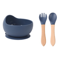 Ensemble de bols de sevrage pour bébé en silicone de qualité alimentaire, portables et sécurisés pour les enfants, avec base à ventouse pour la vaisselle des enfants