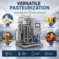 Cuve de pasteurisation multifonctionnelle automatique personnalisée pour lait, fromage, yaourt, jus, miel, avec refroidissement isolé à double enveloppe