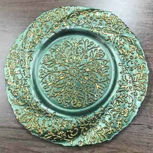 Assiettes de présentation en verre aux couleurs nordiques, ensemble d'assiettes de luxe en forme de fleur pour dîner, salade, cuisine, fête, mariage élégant - Product Image 3