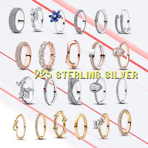 工厂批发新到925纯银戒指高品质珠宝戒指