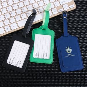 Étiquettes de bagages personnalisées en cuir PU - Étiquettes d'identification de voyage personnalisées pour les cadeaux promotionnels et les cadeaux d'entreprise - Product Image 2