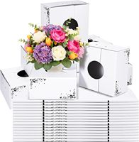 Boîtes rigides en carton ondulé recyclables, écologiques et durables pour l'expédition de fleurs, avec finition mate