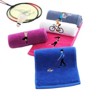 Toalla Deportiva de Algodón 20x110cm Extra Larga Absorbente para Maratón, Yoga, Running con Logotipo Bordado Personalizable - Product Image 5