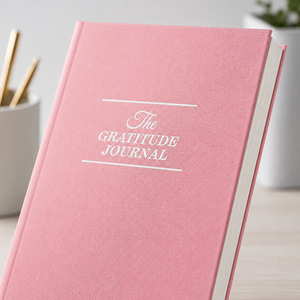 Journal <span class=keywords><strong>de</strong></span> luxe en lin, couverture en tissu rose, carnet à couverture rigide, doré à l'or fin, format A5, journal <span class=keywords><strong>de</strong></span> gratitude pour femmes, filles, cadeau pour meilleure amie - Product Image 2