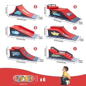 Ensembles de Scènes Combinées pour Skateboard à Doigts DIY, Pièces de Rampe de Skatepark, <span class=keywords><strong>Tech</strong></span> <span class=keywords><strong>Deck</strong></span> Professionnel, Jouets Nouveauté, Cadeau pour Enfants - Product Image 6