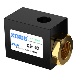Xinde Pneumatic <b>Quick</b> Exhaust Valve Qe-02 Cylinder 0.15-0.8Mpa Pressure Relief Vent Valve - Product Image 1